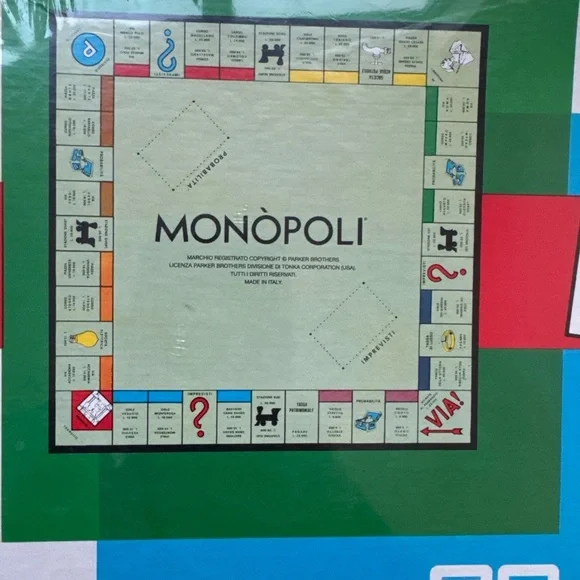 Monopoli Classic Board Game Italian Edition New sealed vintage